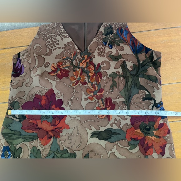 Lauren Ralph Lauren Vintage Floral Silk Chiffon Bias Cut Maxi Dress - Picture 12 of 12